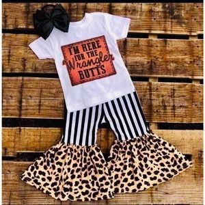 NWT Toddler Set Wrangler Tee and Bell Bottoms 3T
